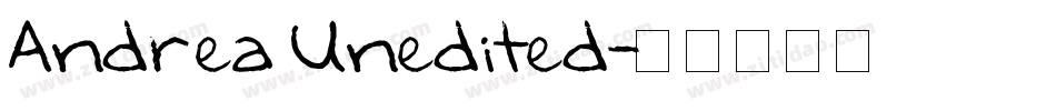 Andrea Unedited字体转换